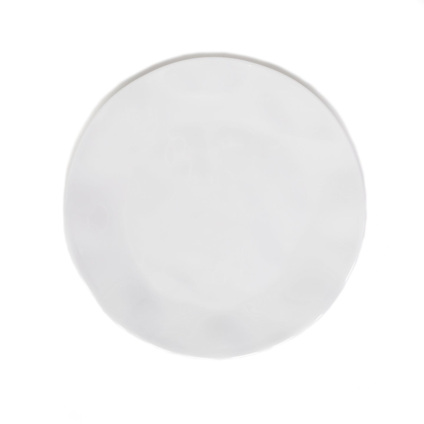 White Melamine Wavy Dinner Plate