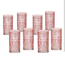 Load image into Gallery viewer, Set of 8 Pink Glasses
